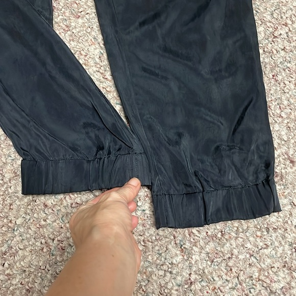 Joie pleated wide leg high rise ankle cropped pants - Picture 2 of 9